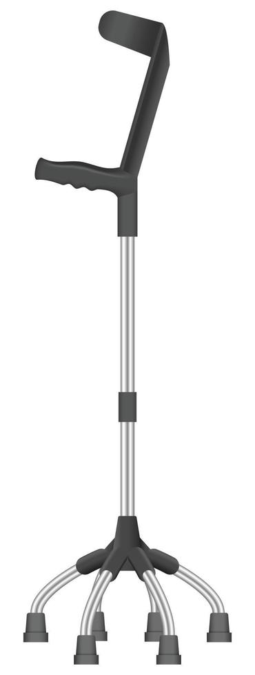 Elbow walking stick icon, realistic style vector