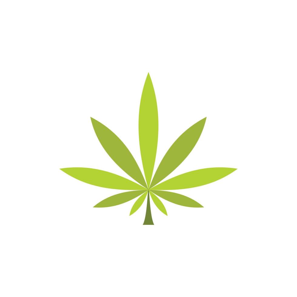 Marijuana leaf icon in flat style vector