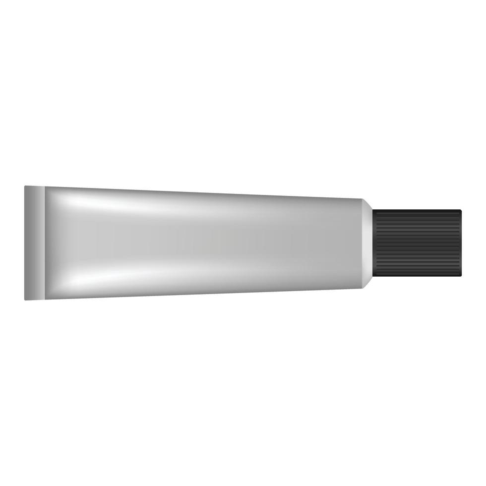 Glue tube icon, realistic style vector
