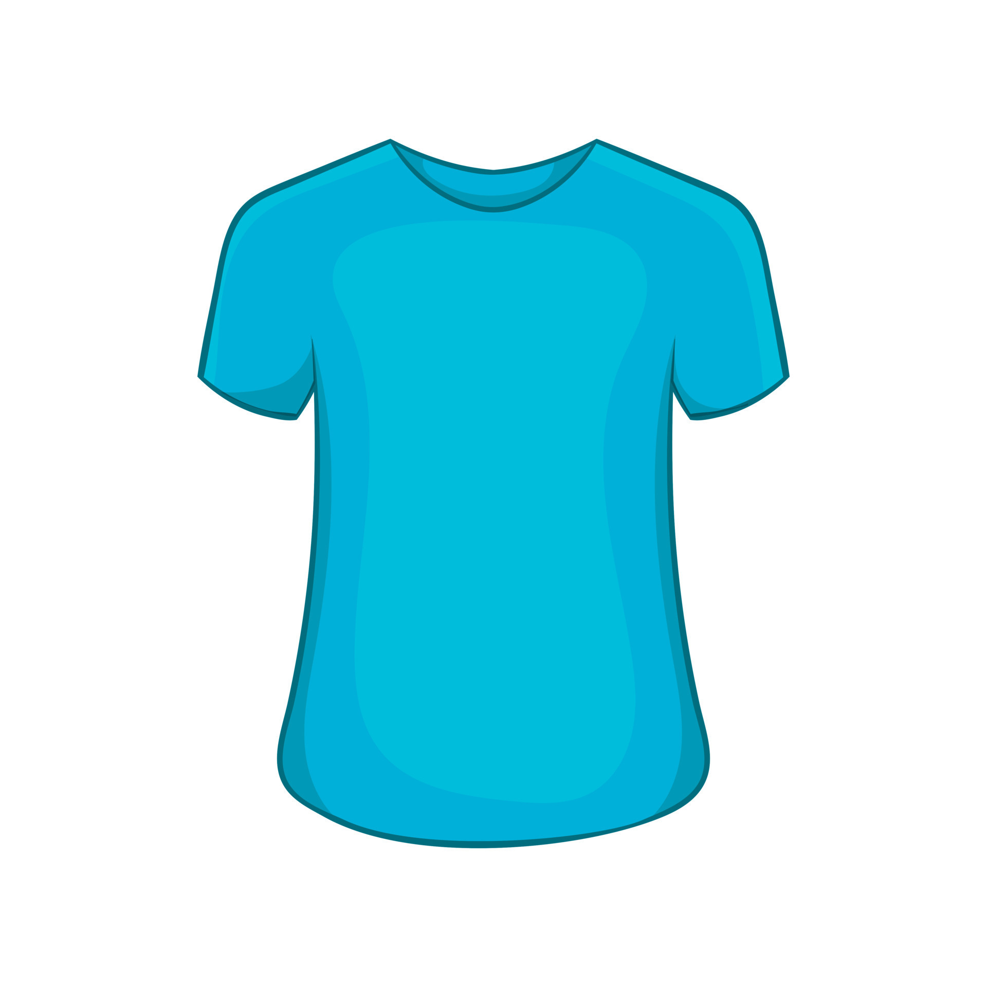 Mens summer t-shirt icon, cartoon style 14451068 Vector Art at