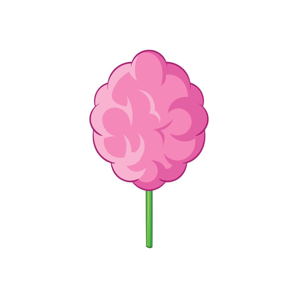 Pink cotton candy icon, cartoon style 14451070 Vector Art at