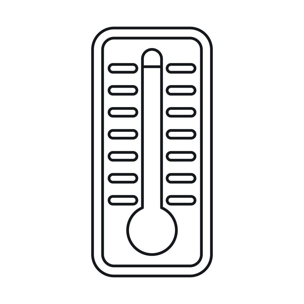 Thermometer indicates high temperature icon vector