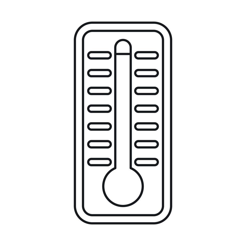 Thermometer indicates high temperature icon vector