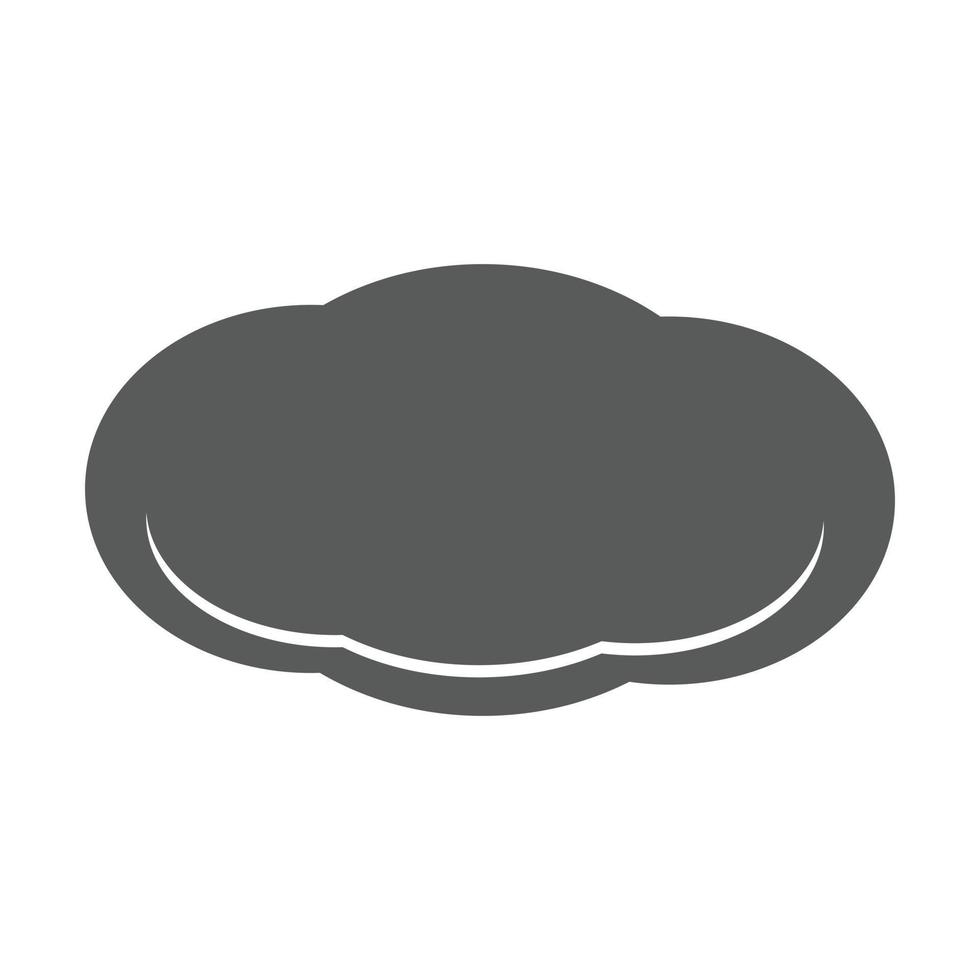 Cloud icon vector simple