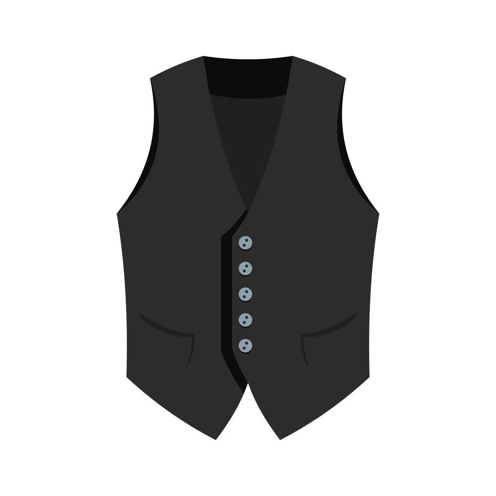 Actor vest icon, flat style vector