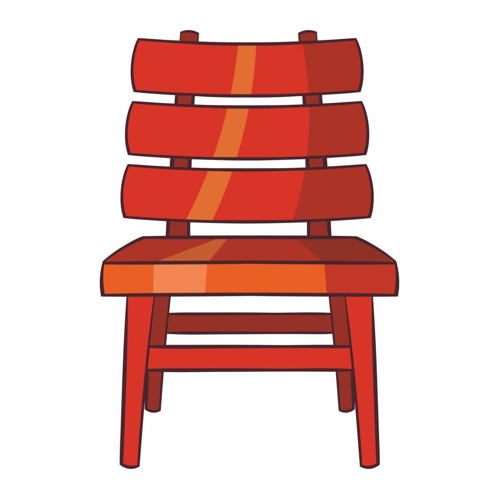 Chair icon, cartoon style vector