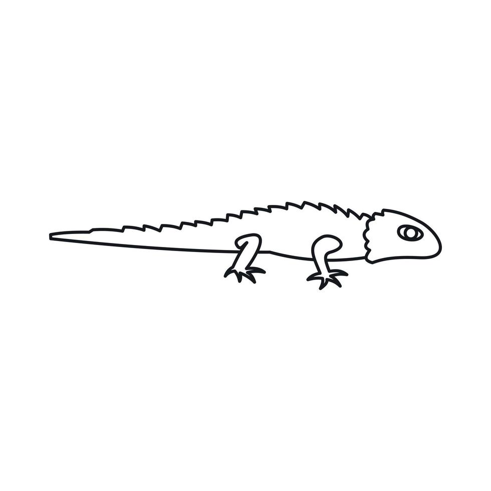 icono de iguana, estilo simple vector