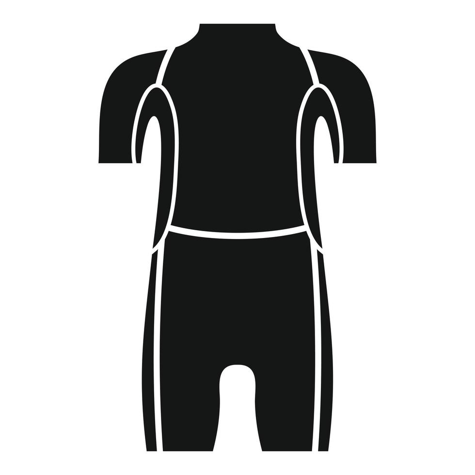 Diving wetsuit icon, simple style vector