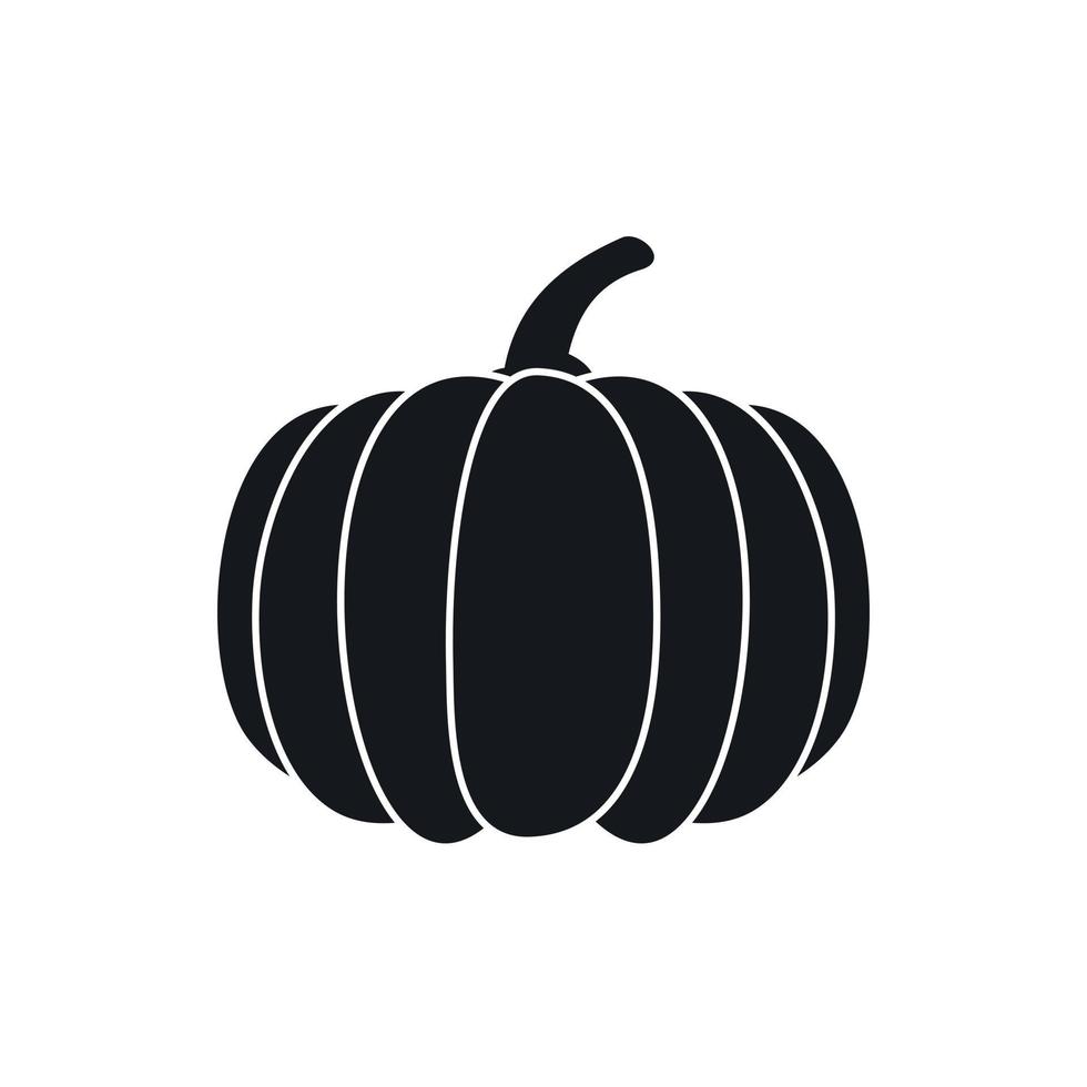 icono de calabaza, estilo simple vector