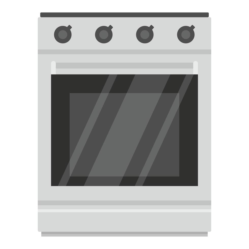 Modern gas oven icon, cartoon style vector