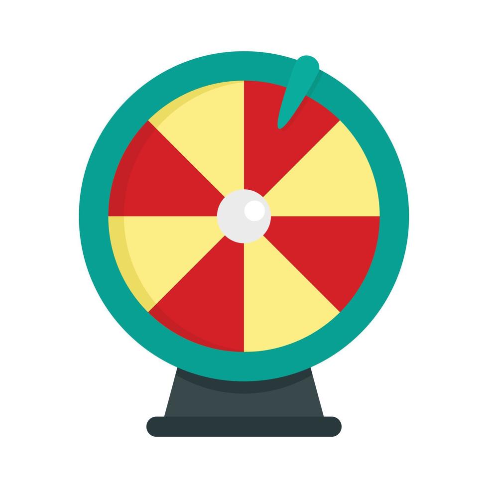 Fortune wheel icon, flat style vector
