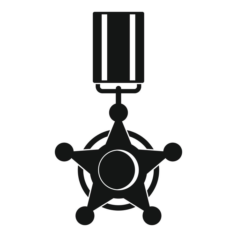 Medal icon vector simple