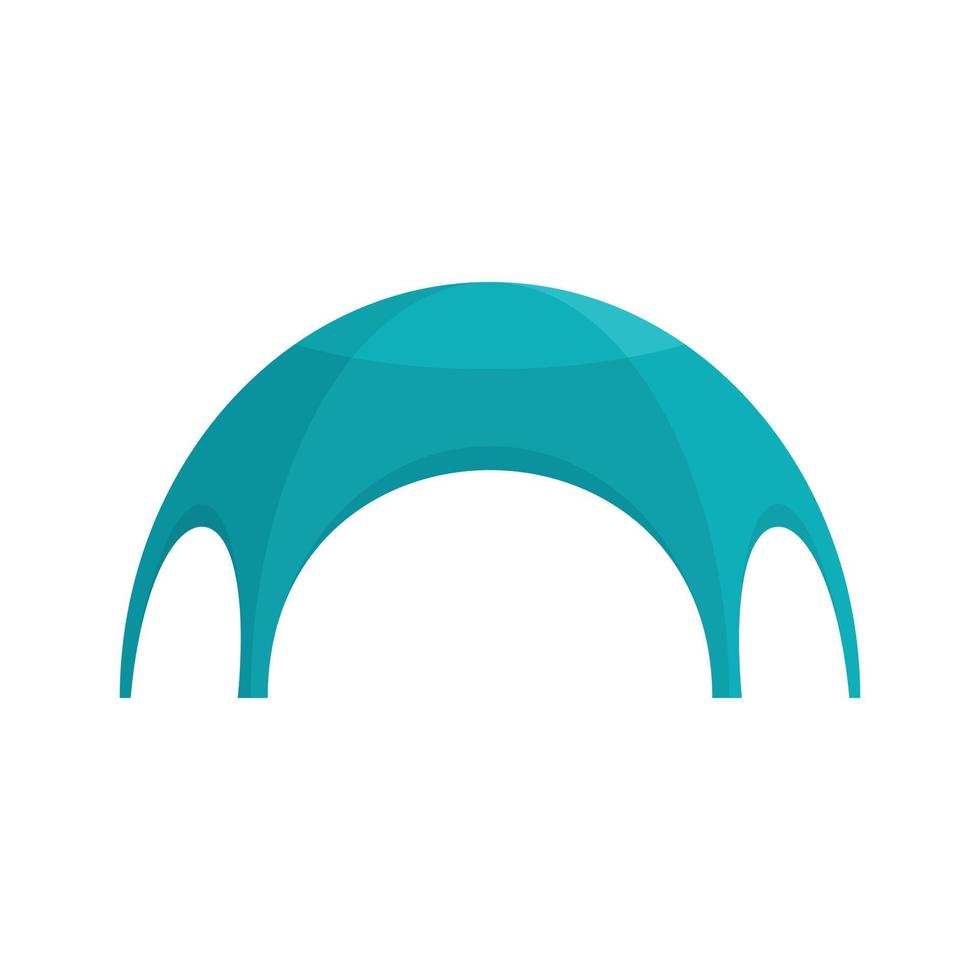Festive tent icon, flat style vector