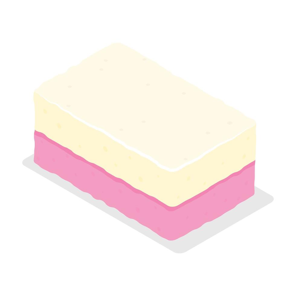 Milk candy icon, isometric style vector