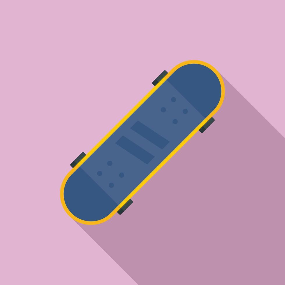 Sandpaper skateboard icon, flat style vector