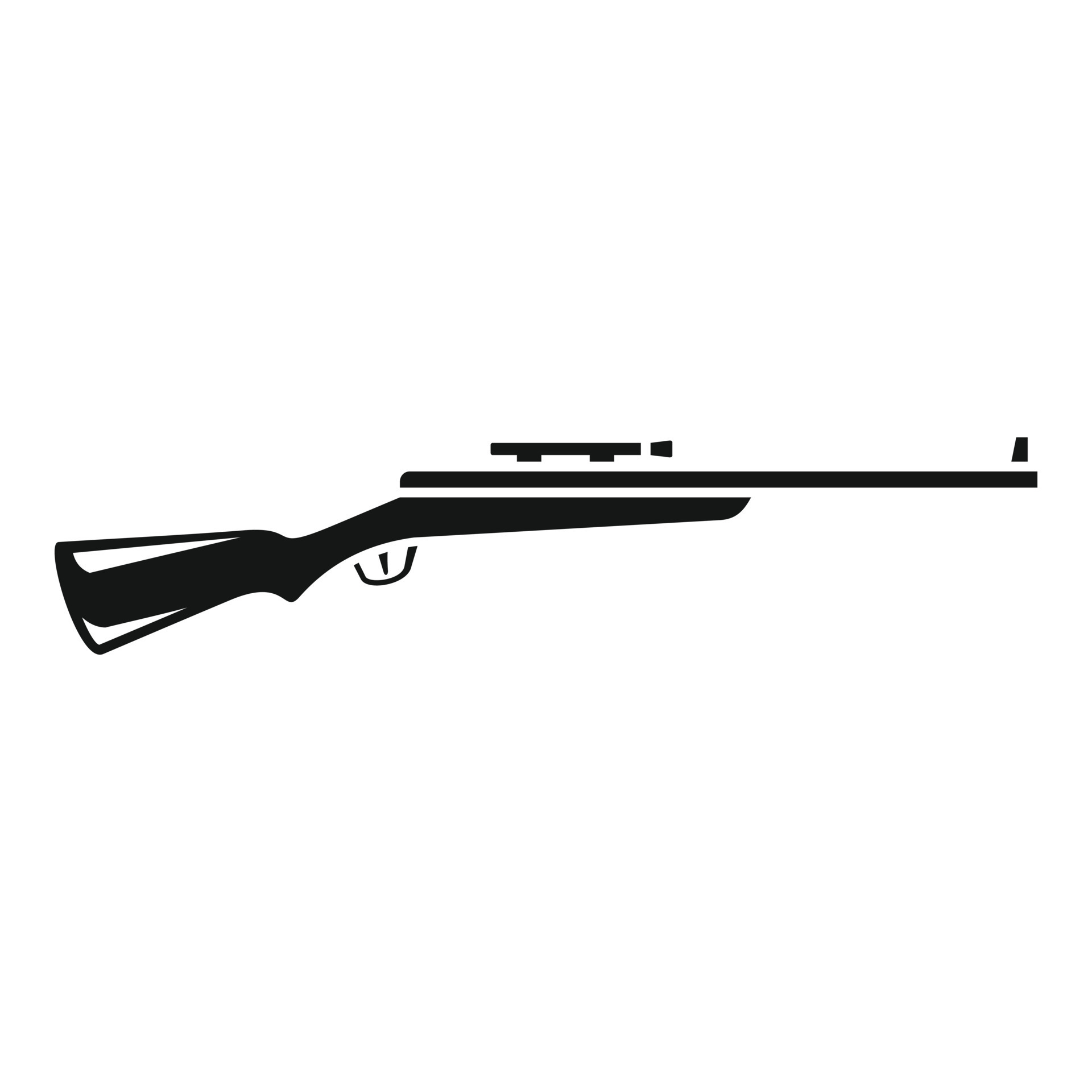 icono de rifle de caza de francotirador sobre fondo blanco. signo de rifle  de francotirador. estilo plano 10311166 Vector en Vecteezy