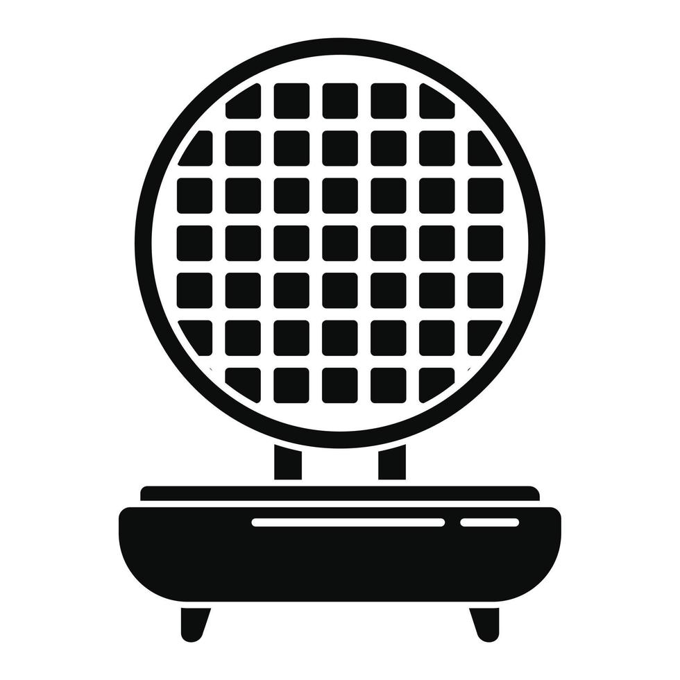 Waffle maker icon, simple style vector