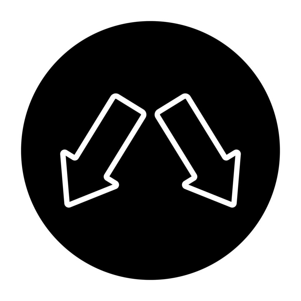 An icon design of arrows vector