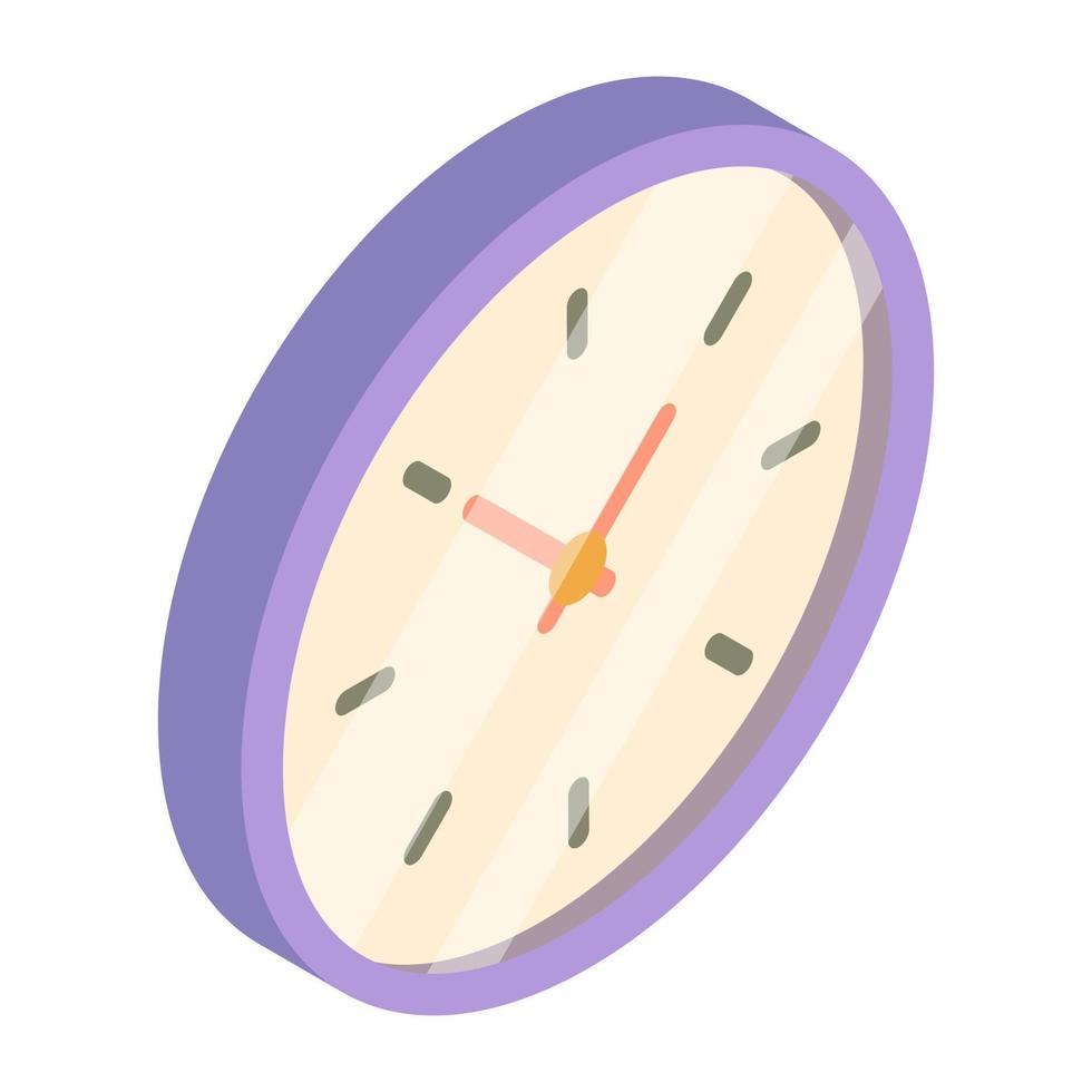 Modern design icon of wall clock vector