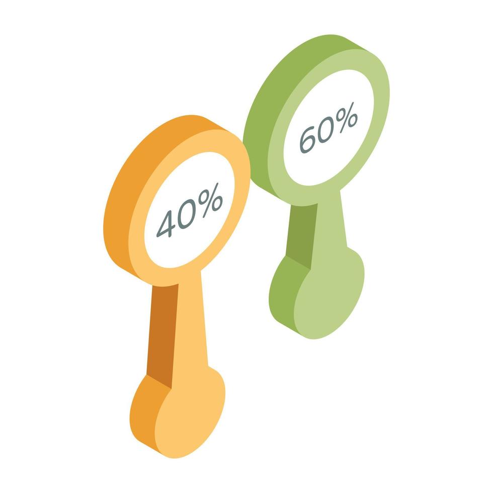 Creative design icon of chart vector