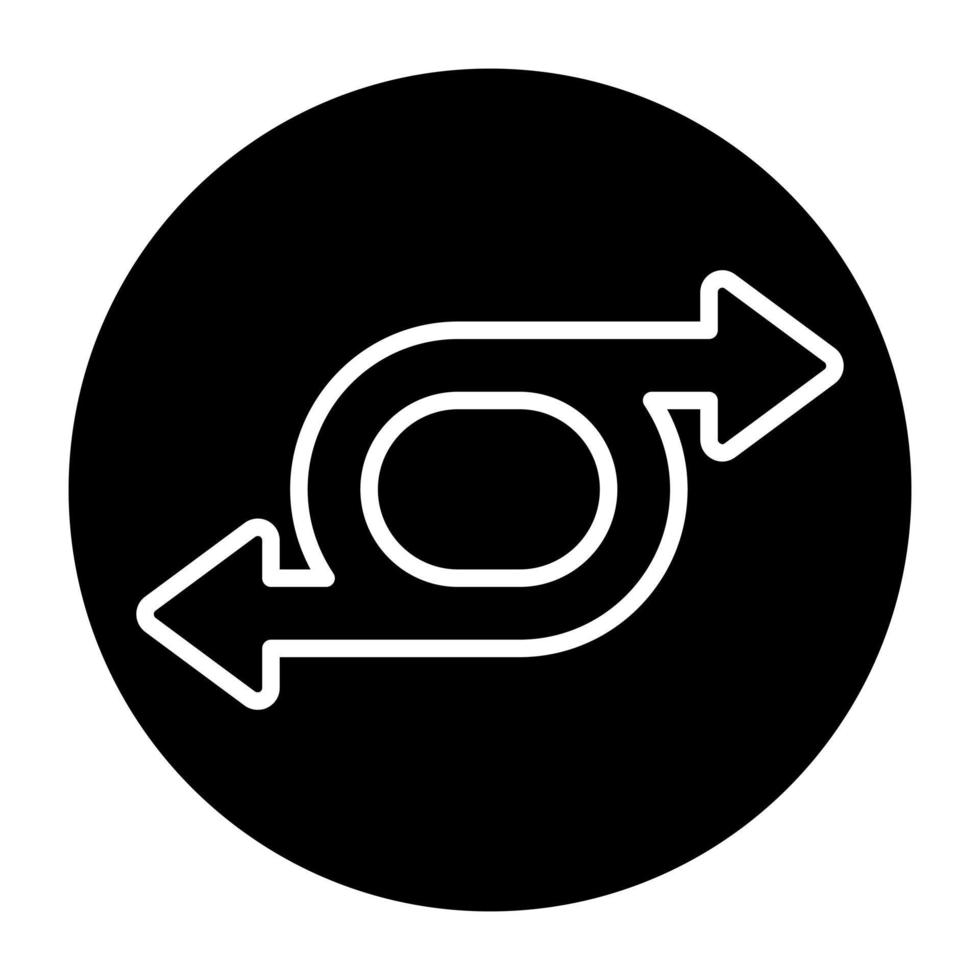 An icon design of arrows vector