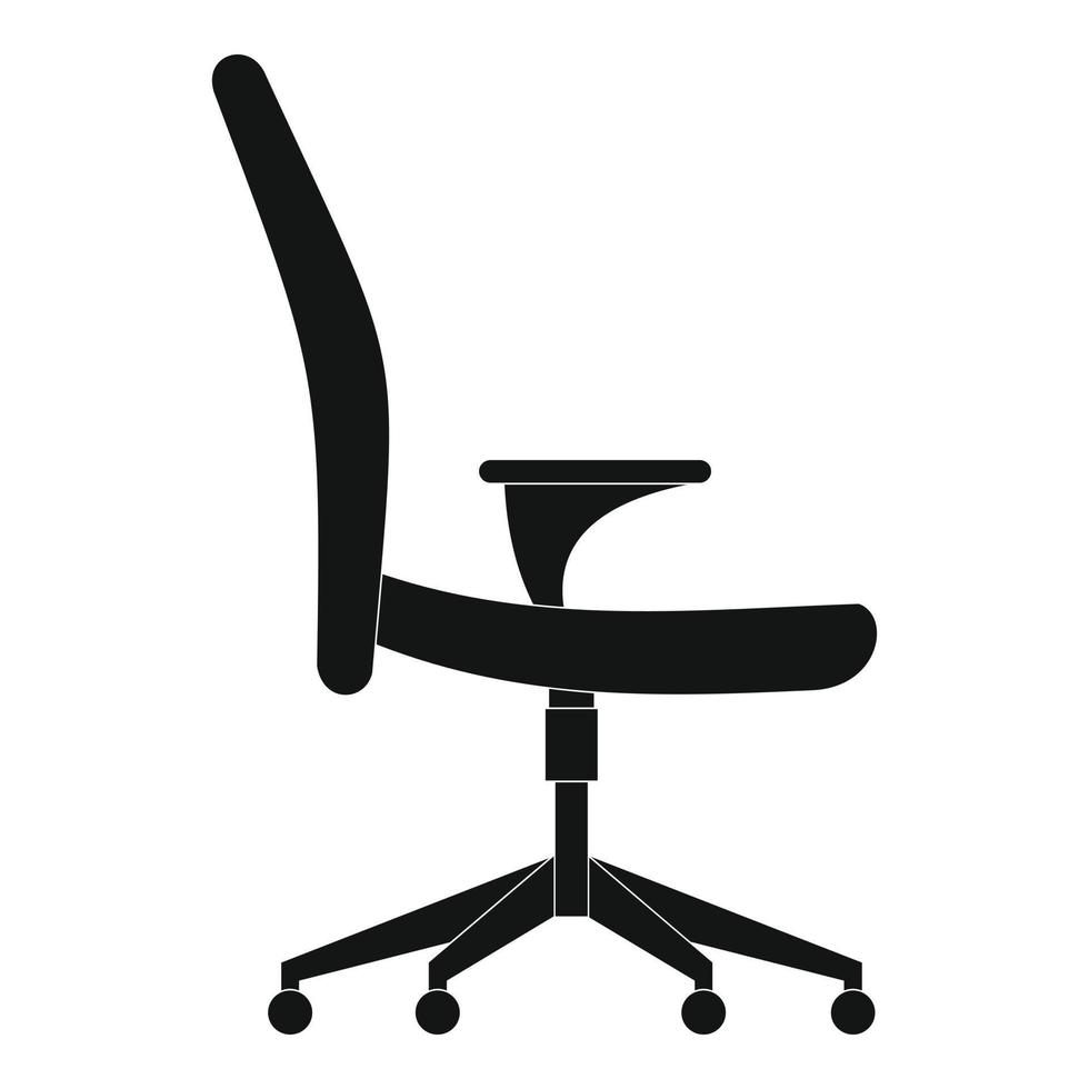 icono de silla suave, estilo simple. vector