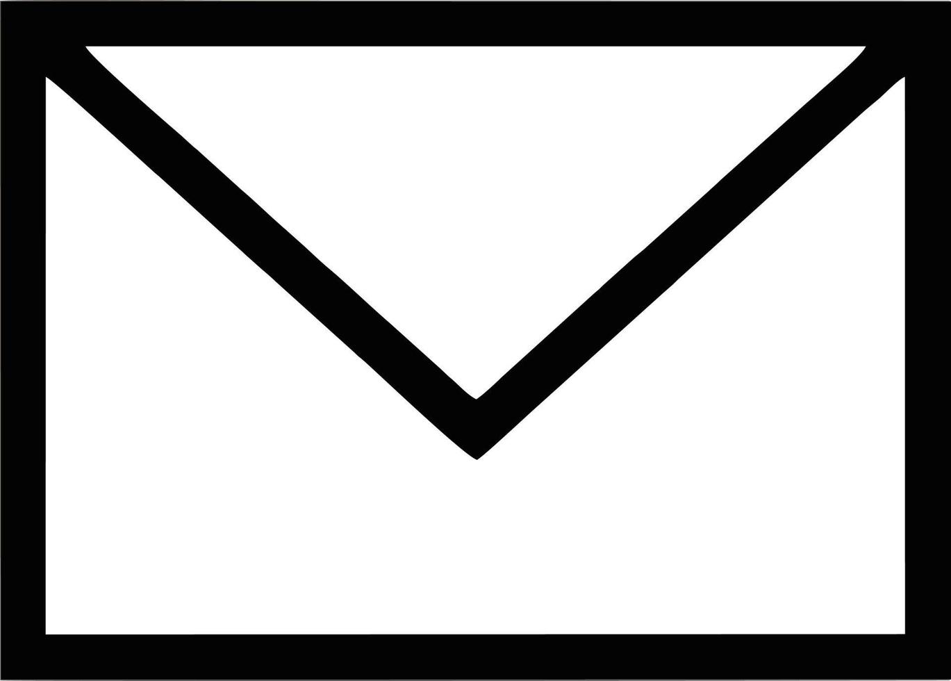 envelope icon in black vector image, illustration of envelope in black