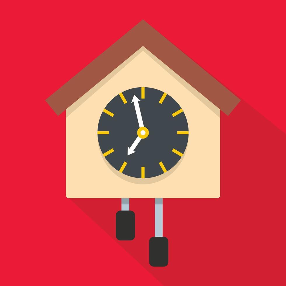 Clock creative icon, flat style vector