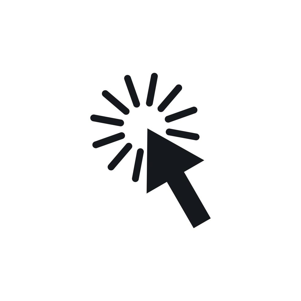 Click icon, simple style vector