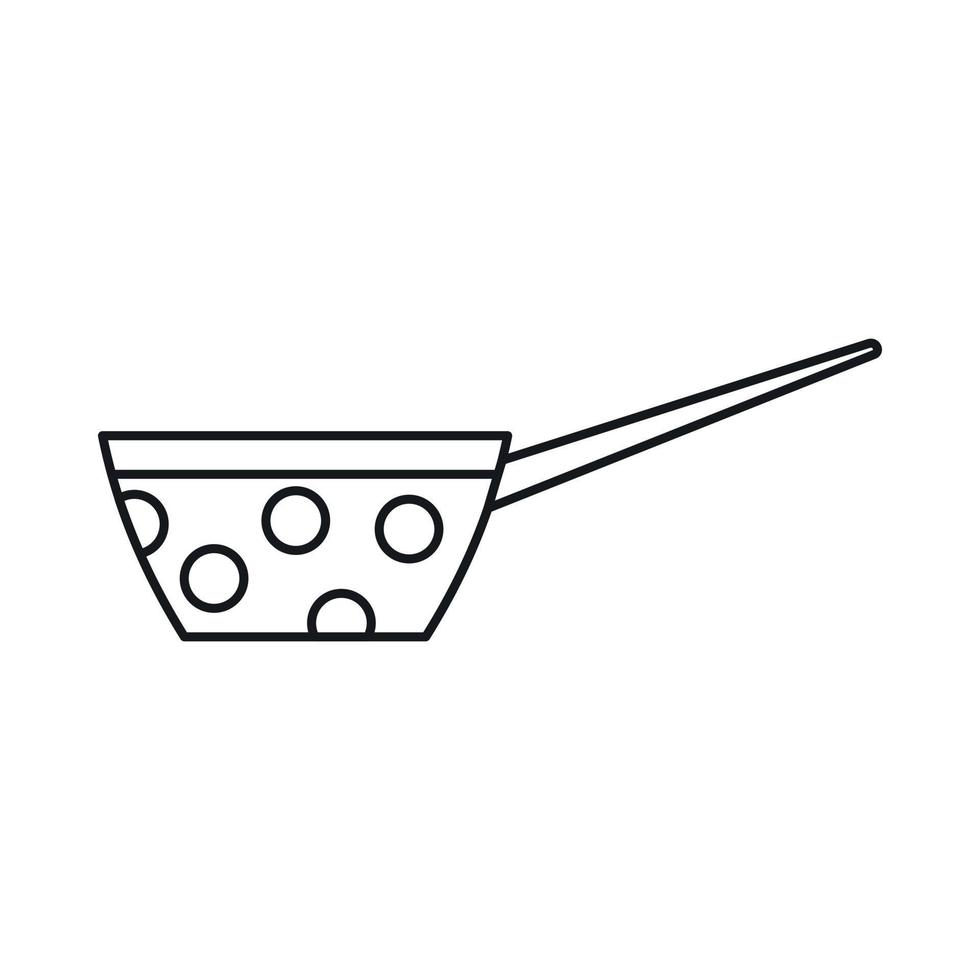 Pot icon, outline style vector