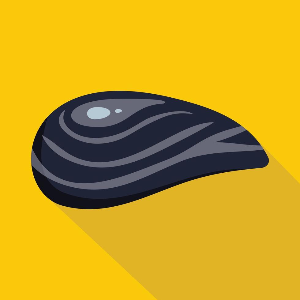 Aquatic shell icon, flat style vector