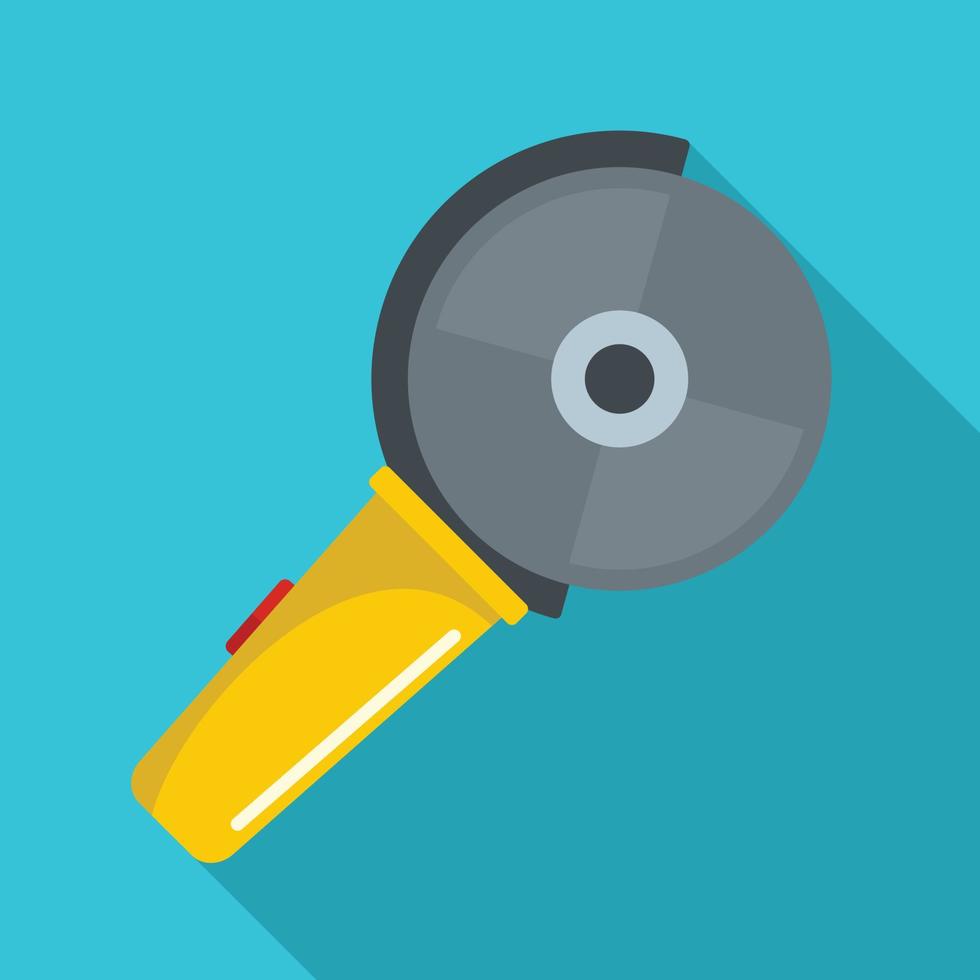 Circular saw icon, flat style vector