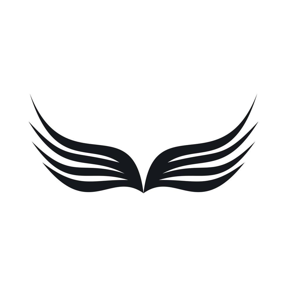 Wing icon, simple style vector