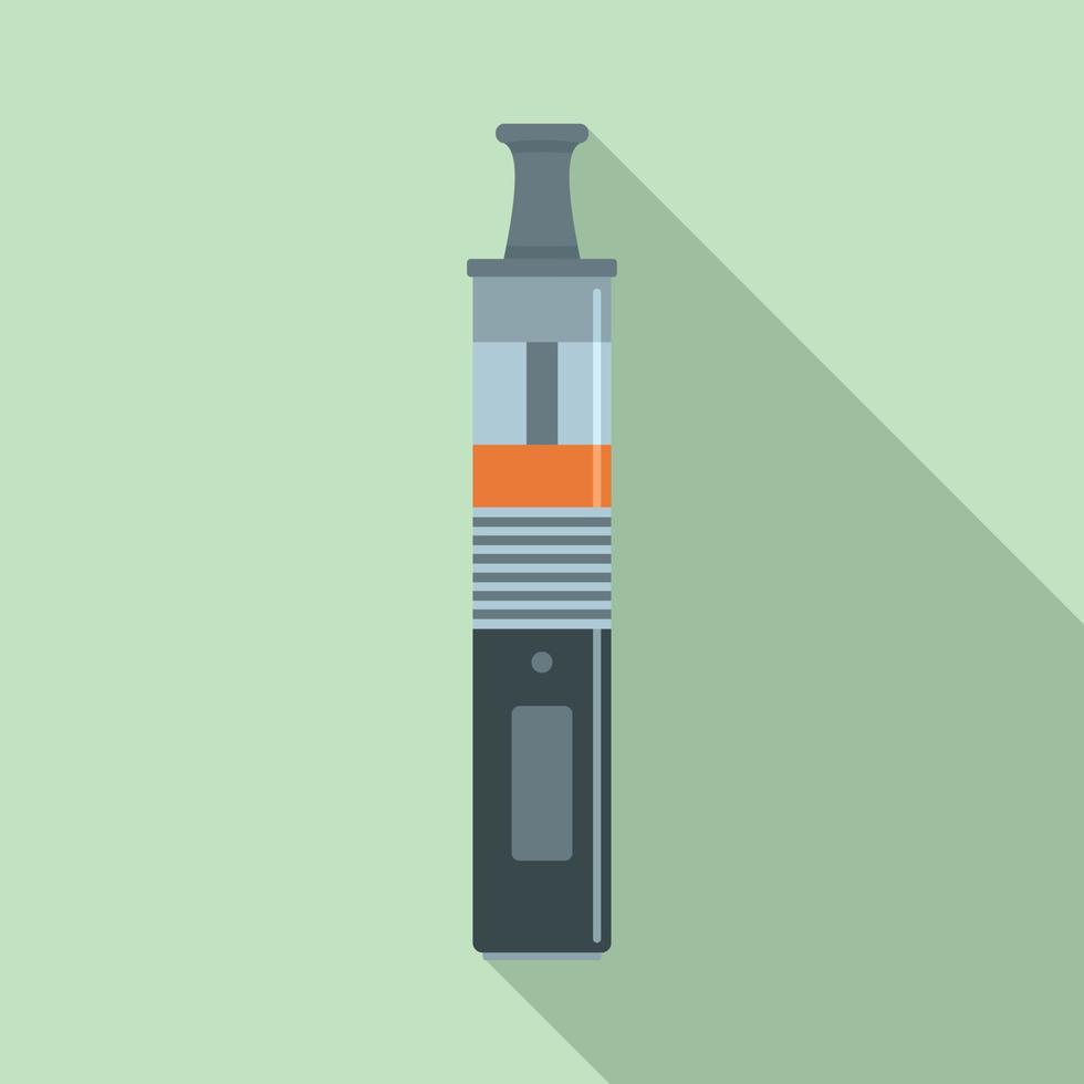 Vaping pen icon, flat style vector