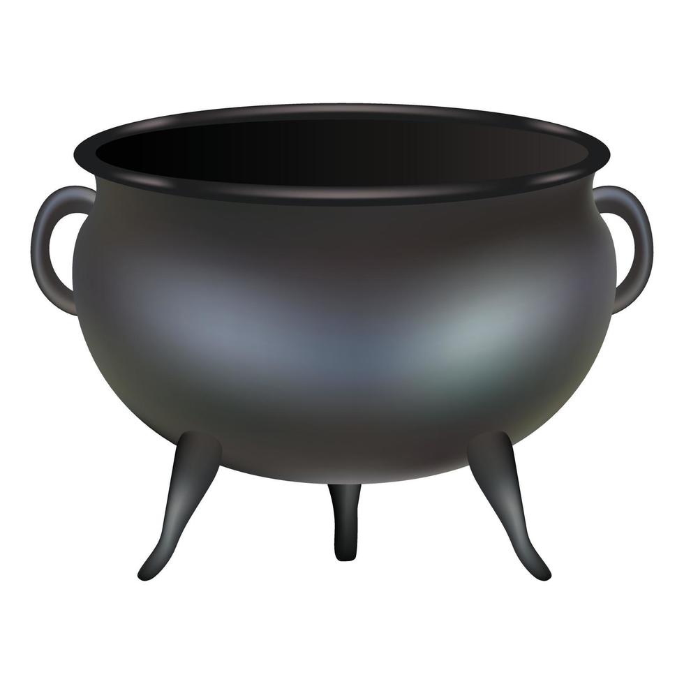 New cauldron mockup, realistic style vector