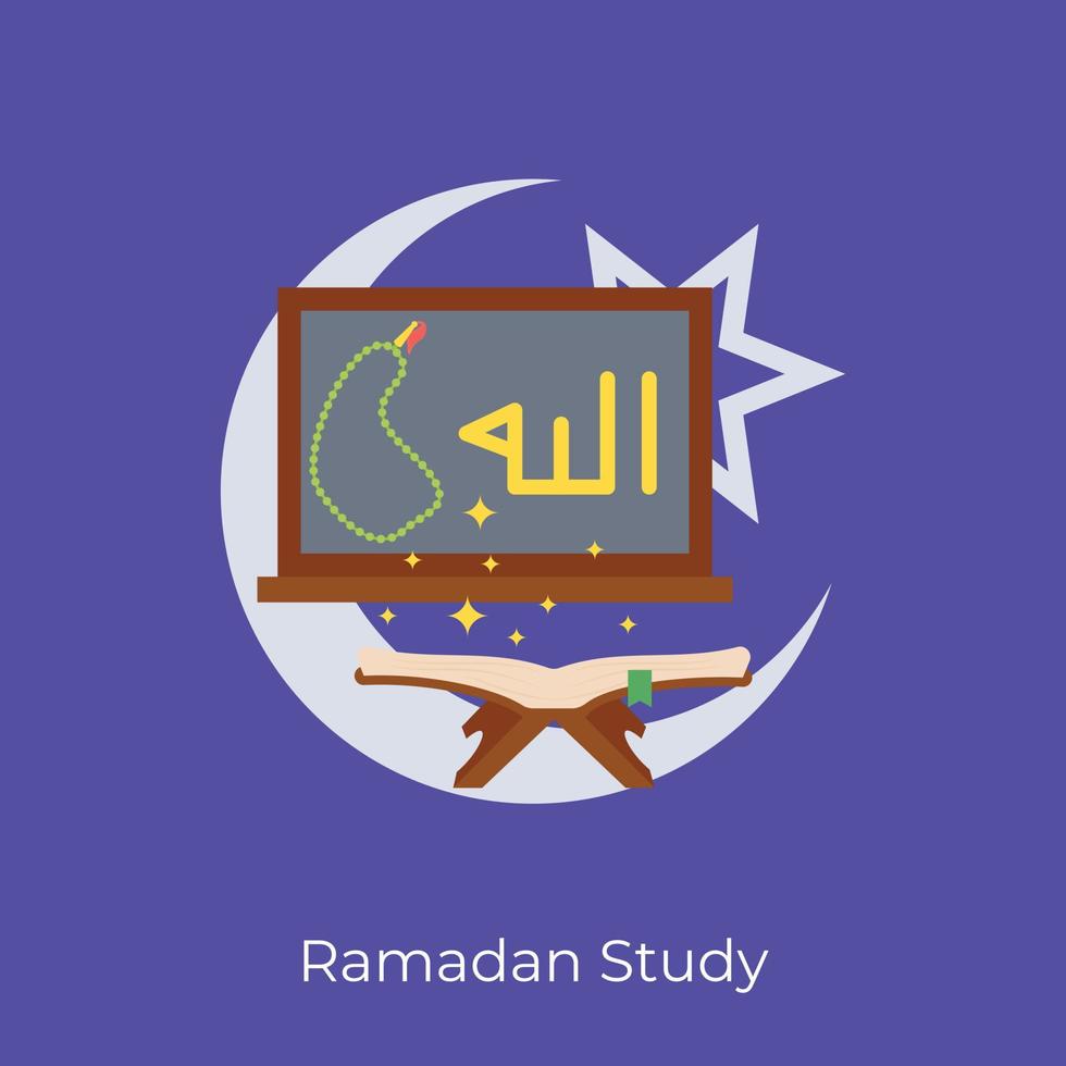Trendy Ramadan Study vector