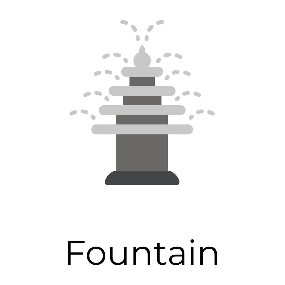 Trendy Fountain Concepts vector