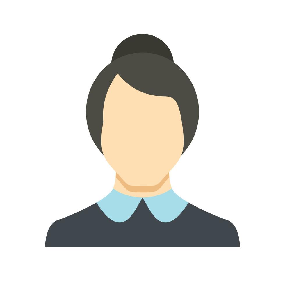 New female avatar icon vector flat