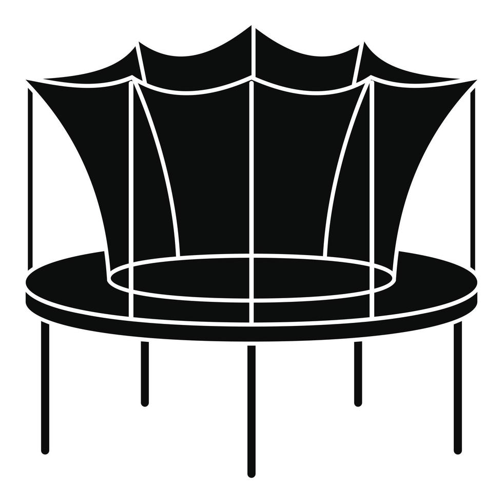 Kid trampoline icon, simple style vector