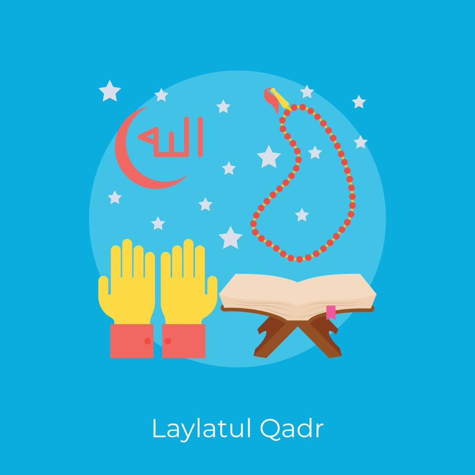 Trendy Laylatul Qadr vector