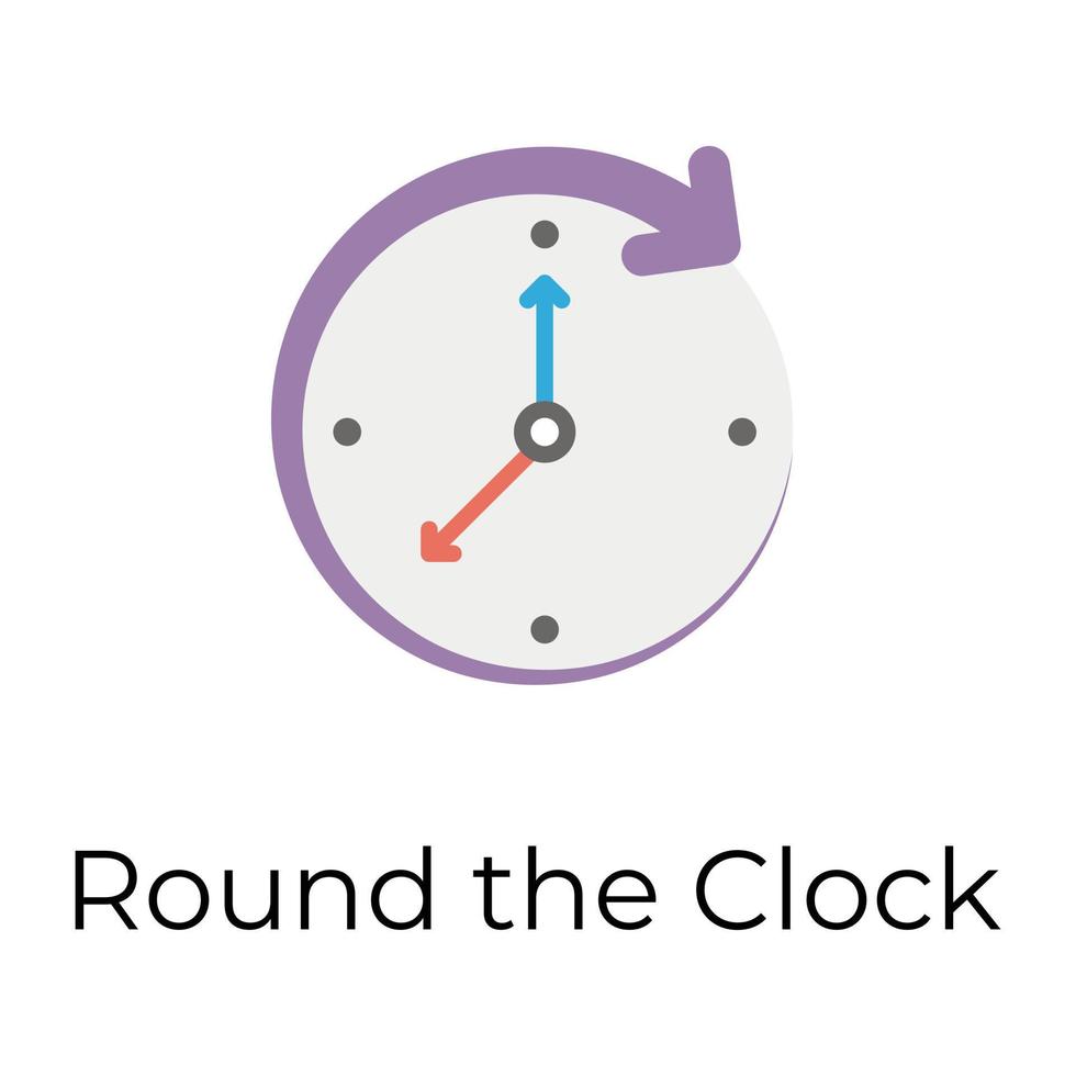 Round the Clock vector