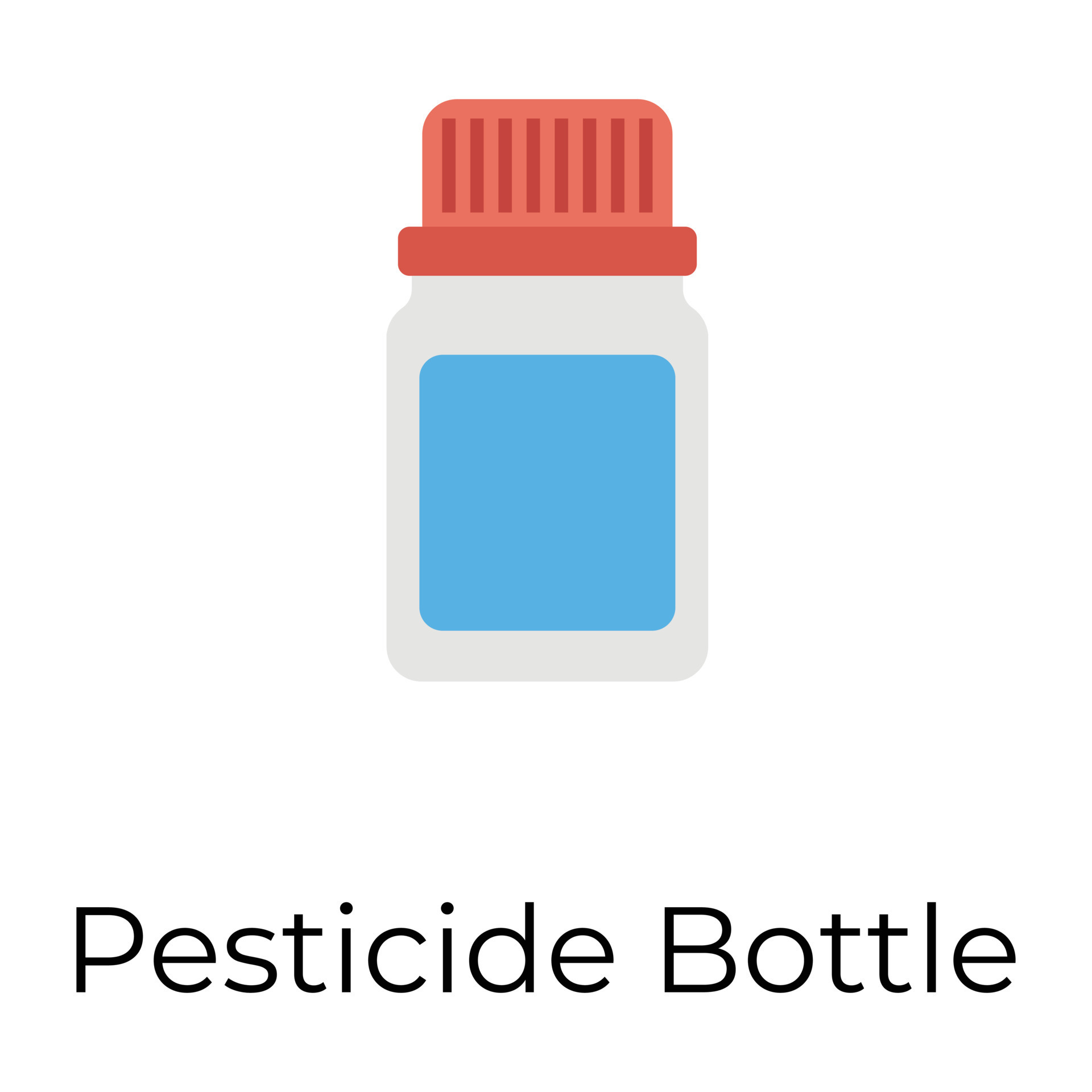 Trendy Pesticides Bottle 14454977 Vector Art at Vecteezy