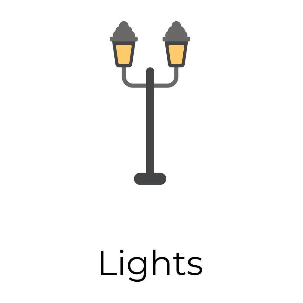 Trendy Garden Lights vector