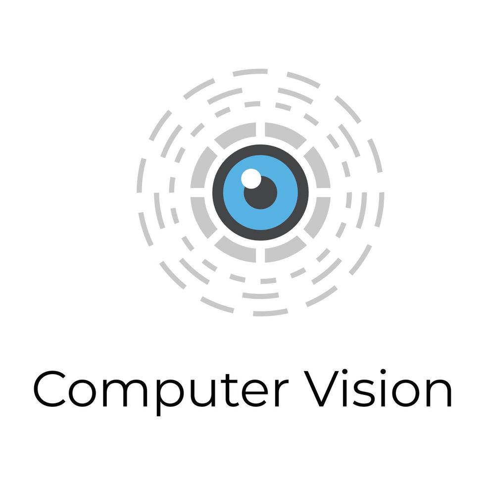 Trendy Cyber Eye vector