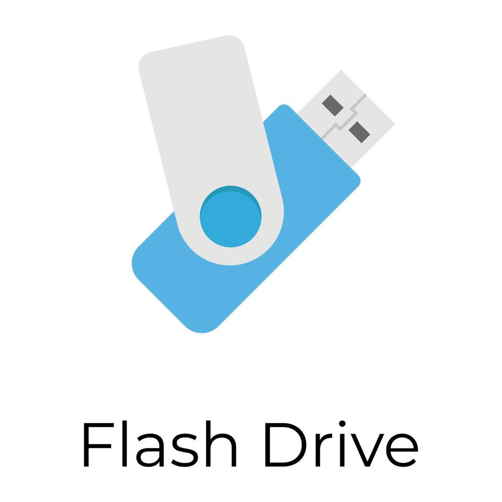 Trendy Flash Drive vector