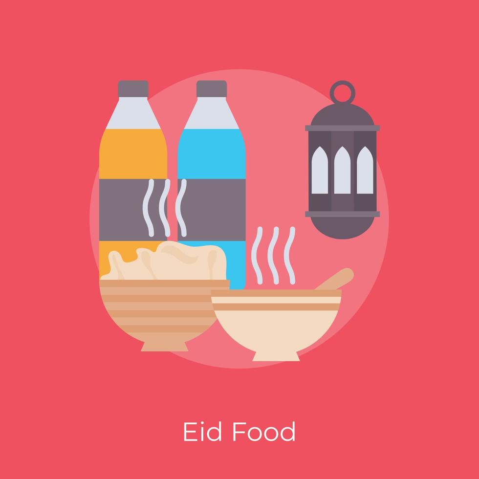 Trendy Eid Food vector