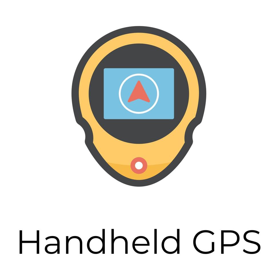 Trendy Handheld gps 14455042 Vector Art at Vecteezy
