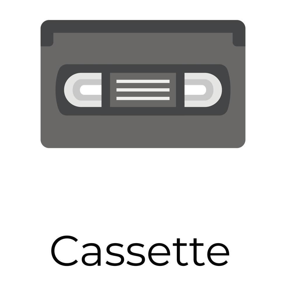 Trendy Cassette Concepts vector