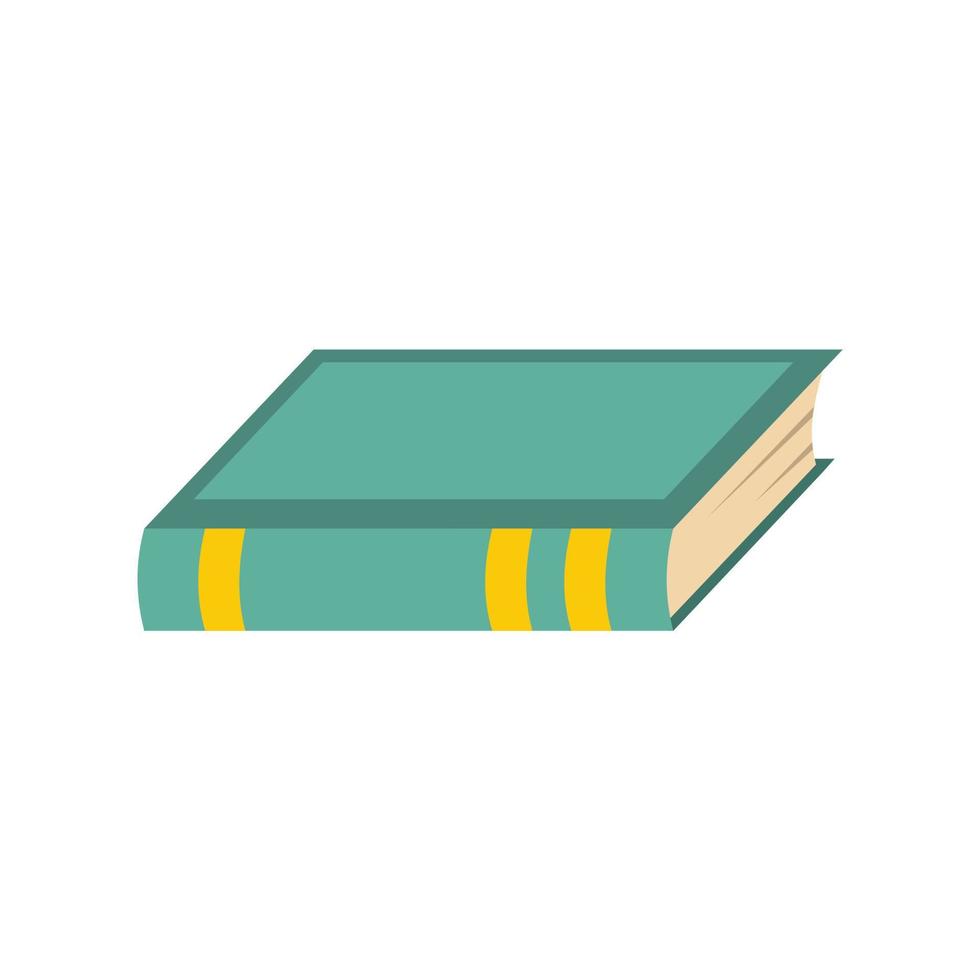 Book biology icon, flat style vector