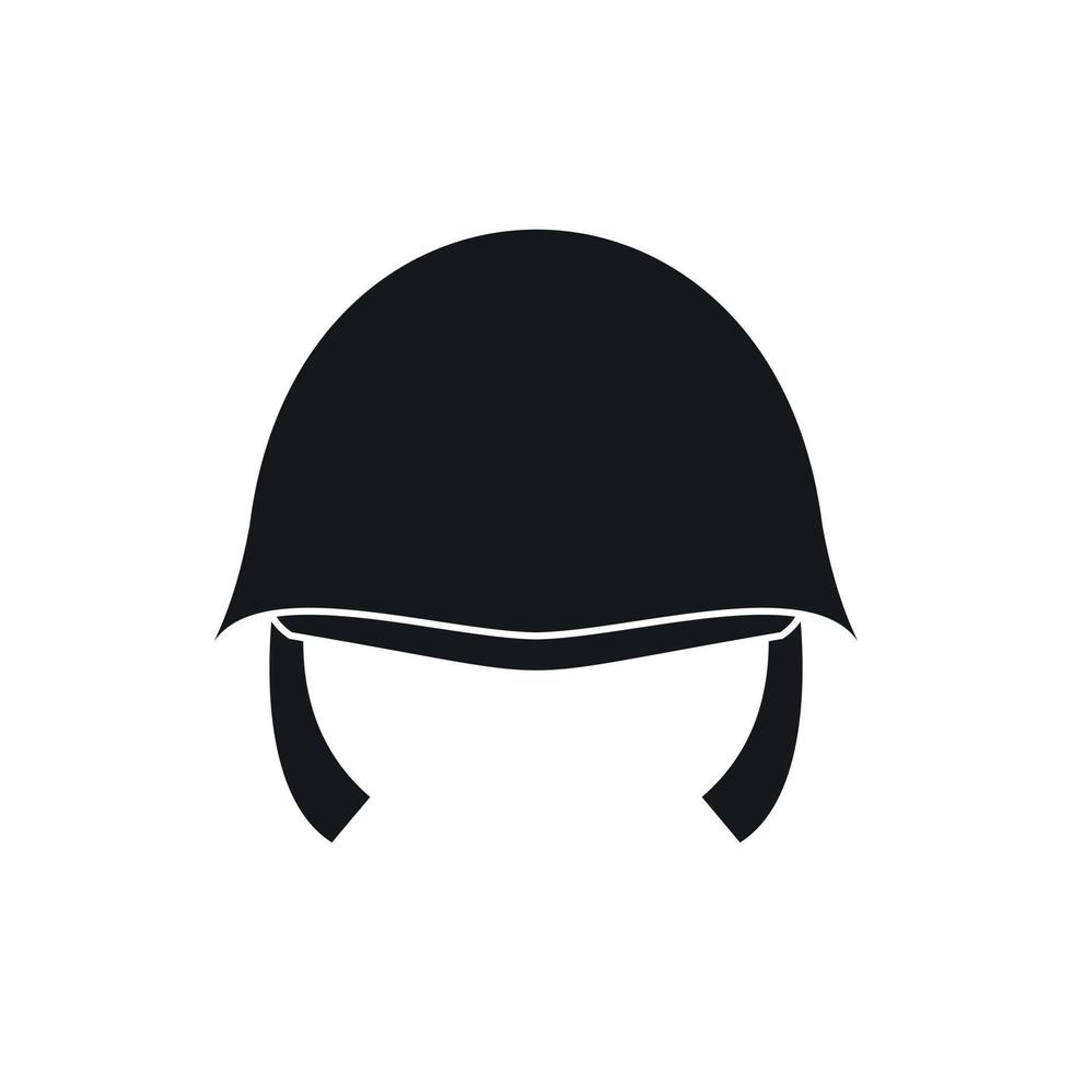 Military helmet icon, simple style 14455168 Vector Art at Vecteezy